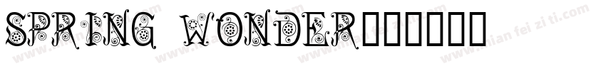 spring wonder字体转换